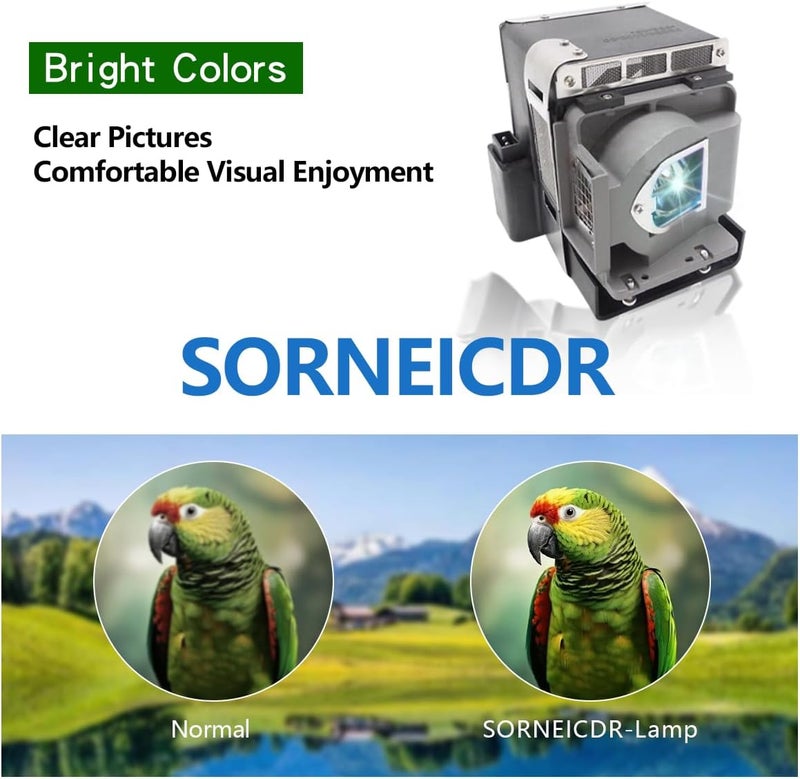 SORNEICDR VLT-HC7800LP Replacement Projector Lamp Bulb Compatible with Mitsubishi for /HC7900DW /HC8000 /HC7800D /499B059O10 /HC8000D-BL Lamp Bulb Replacement with Housing - Image 2